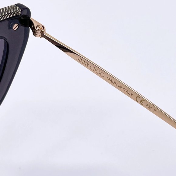 🔥 NEW JIMMY CHOO BLACK ACETATE SUNGLASSES - Picture 8 of 8